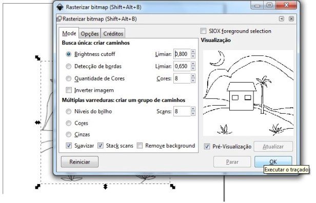 Como gerar gcodede imagem com inkscape