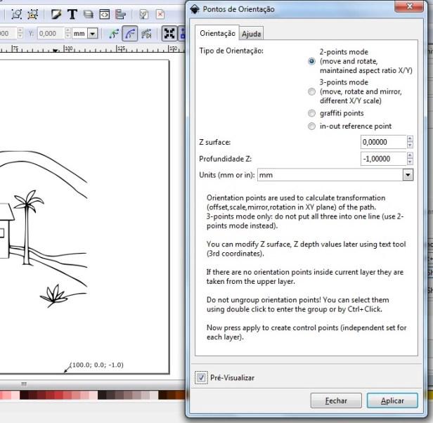 Como gerar gcodede imagem com inkscape